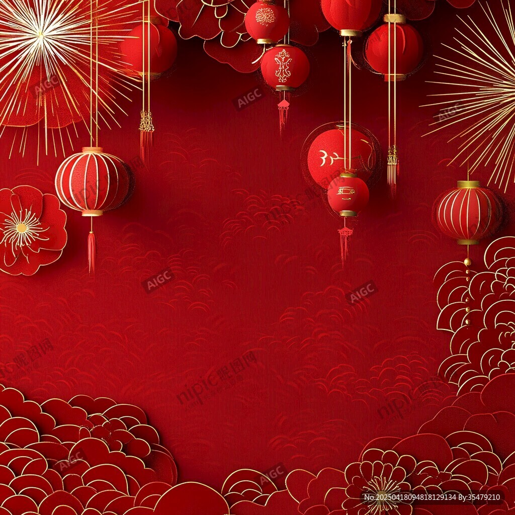 喜庆中式新春背景图