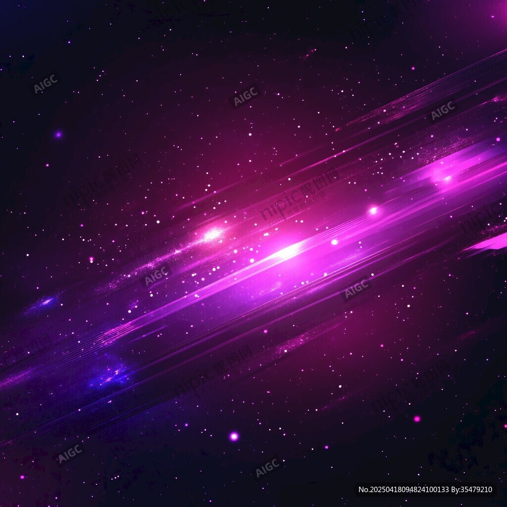 梦幻紫色星际流光背景图