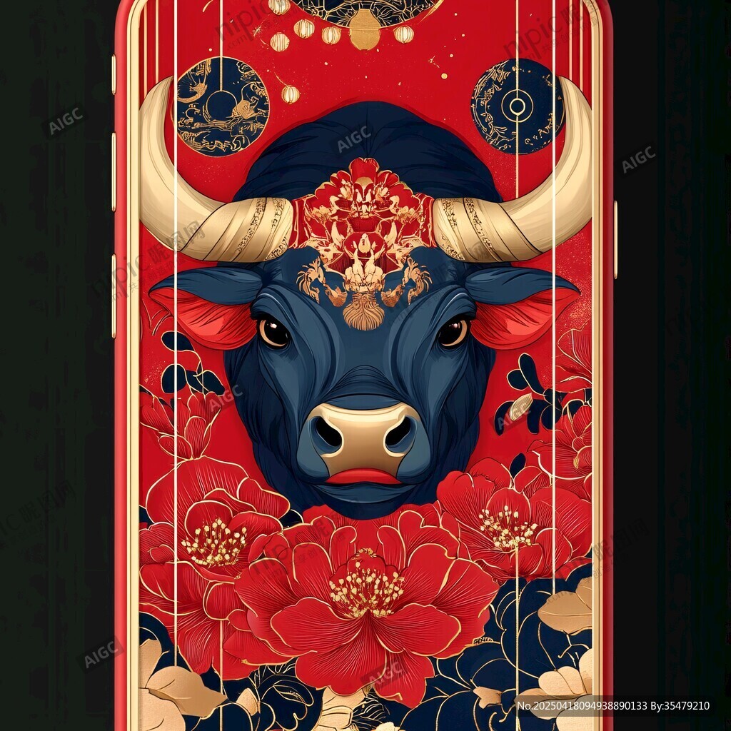 牛年主题手机壳精美图案