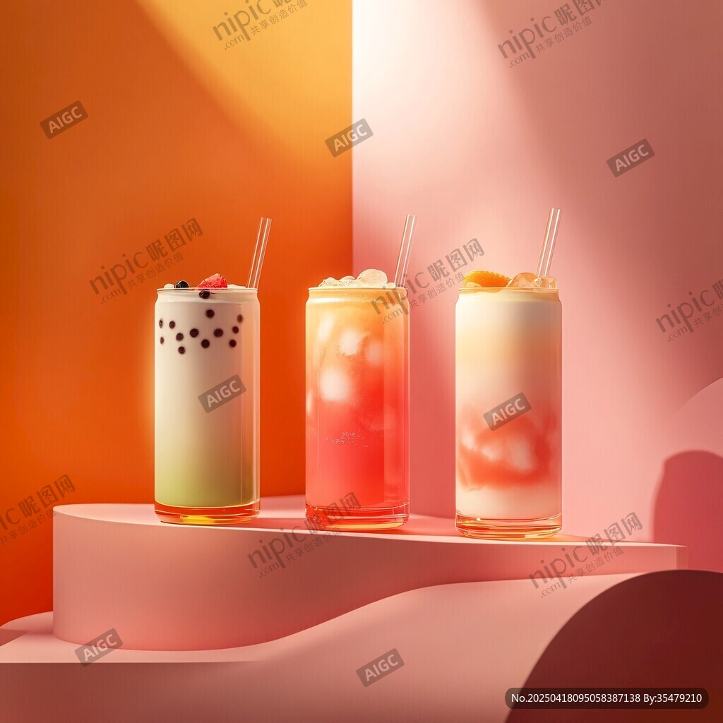 三款美味多彩的特色饮品