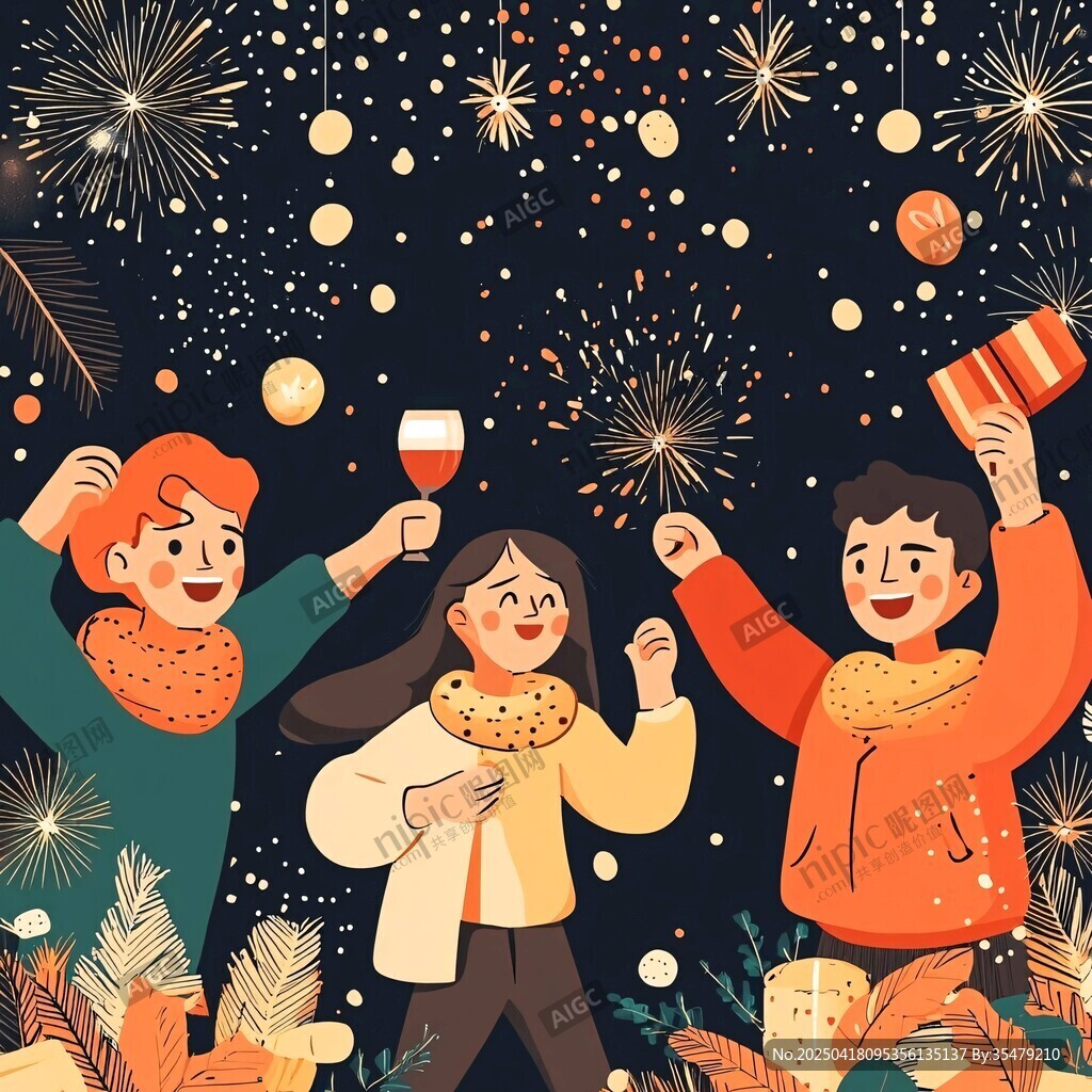 欢乐跨年场景