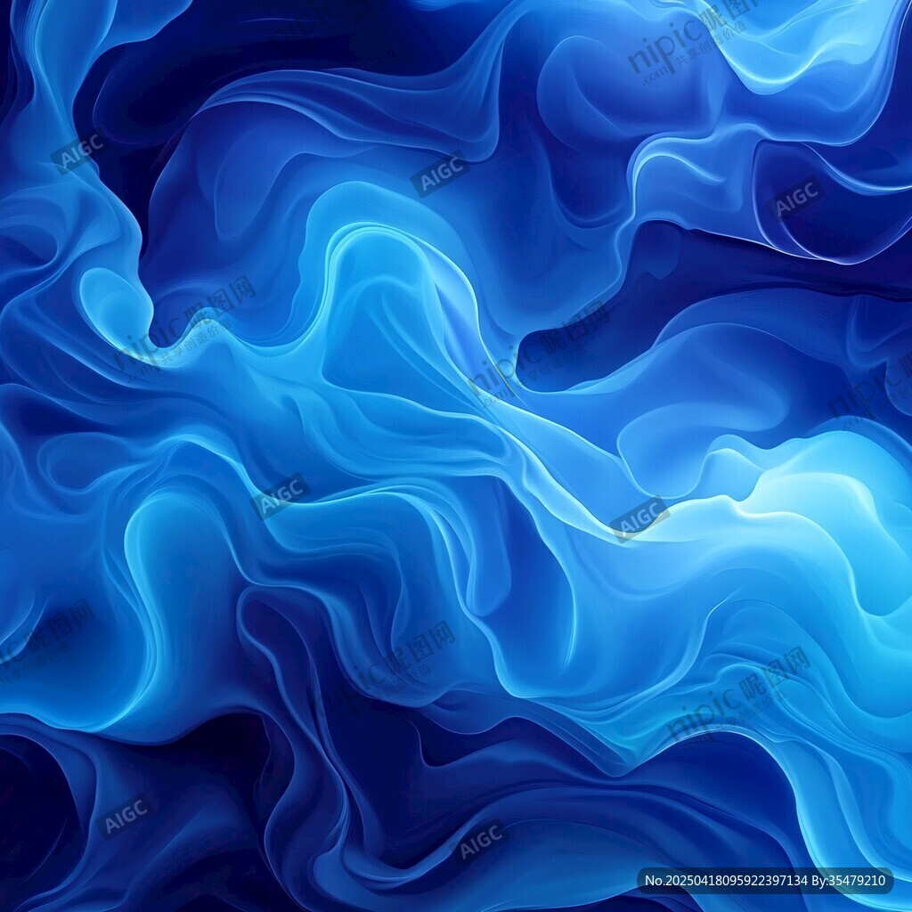 梦幻蓝色流体纹理背景
