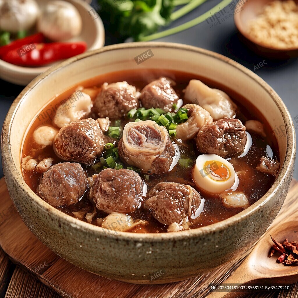 美味肉丸汤 食材丰富诱人