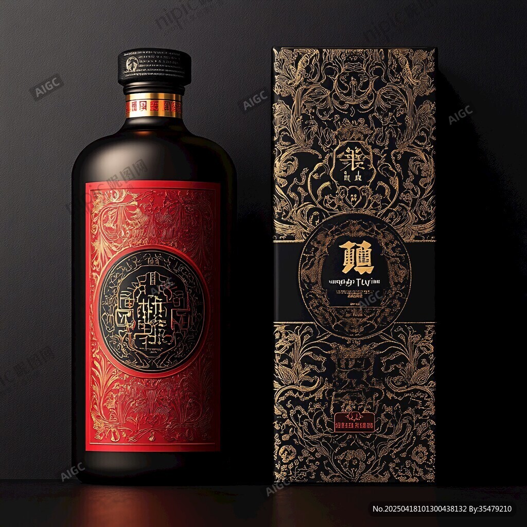 传统典雅风格的白酒包装设计
