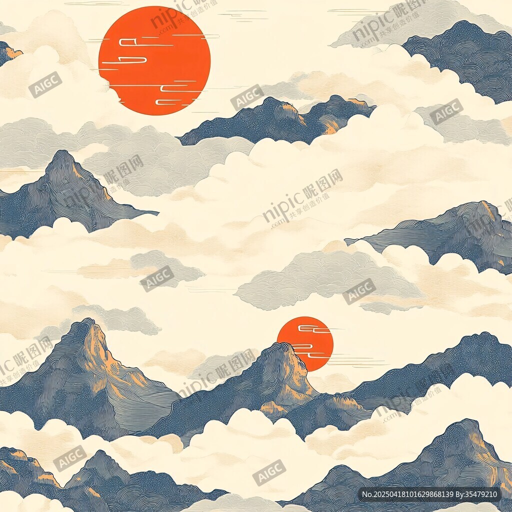 云海日出山川壮美景观