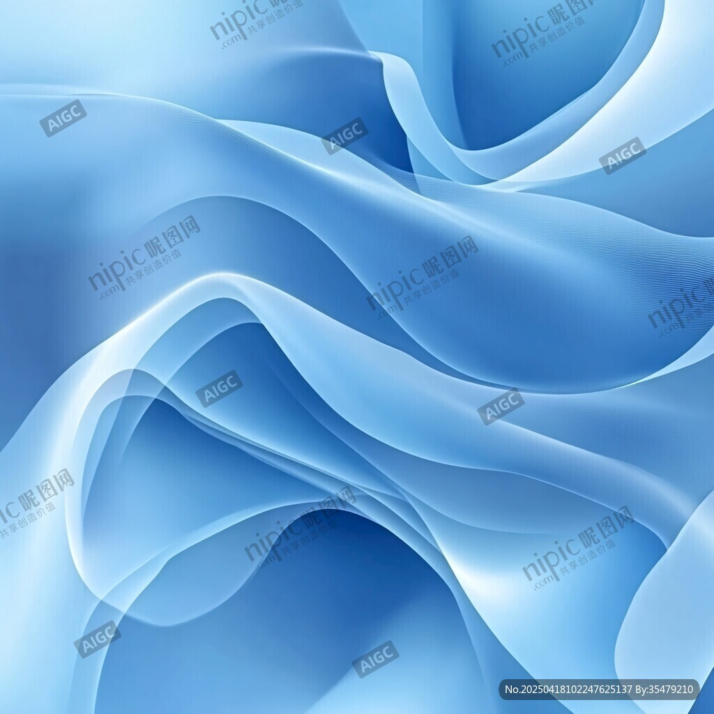 蓝色动感流线背景图案