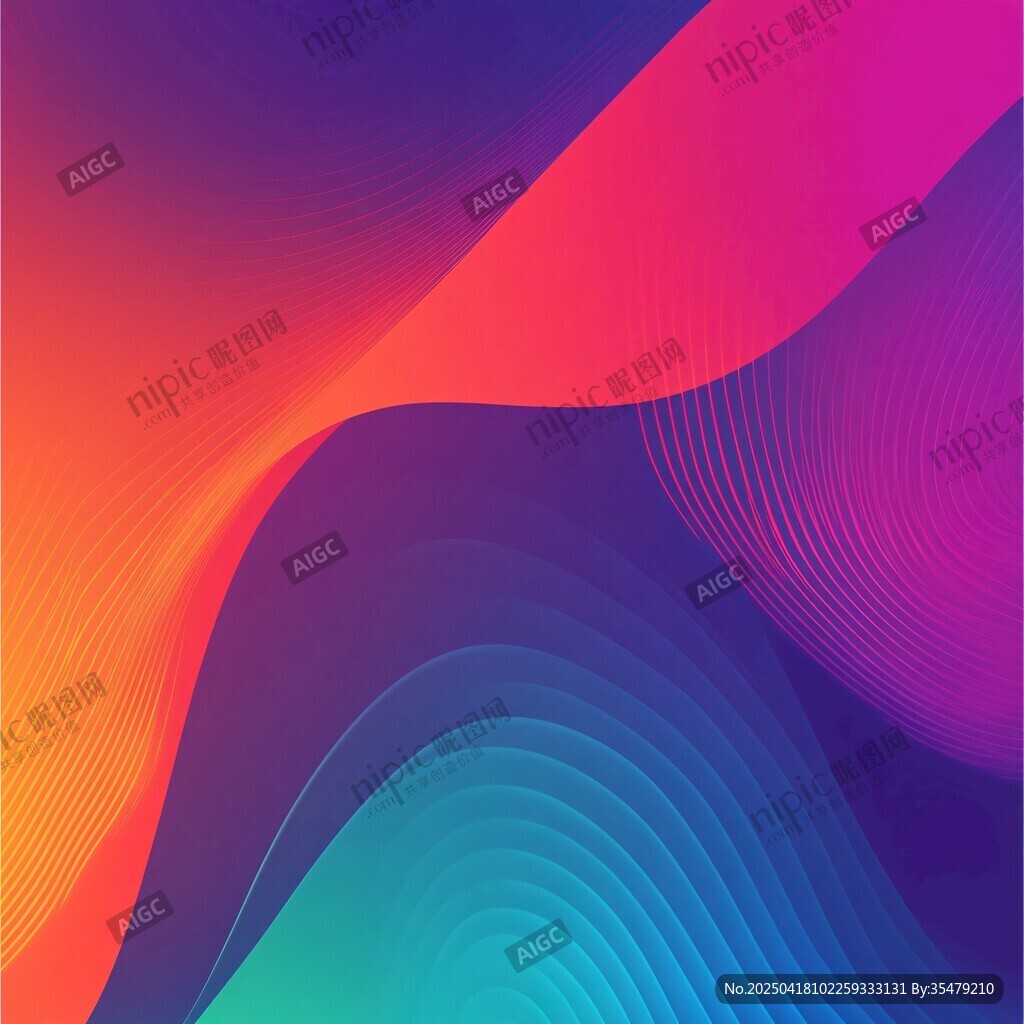 炫彩渐变动感抽象背景图