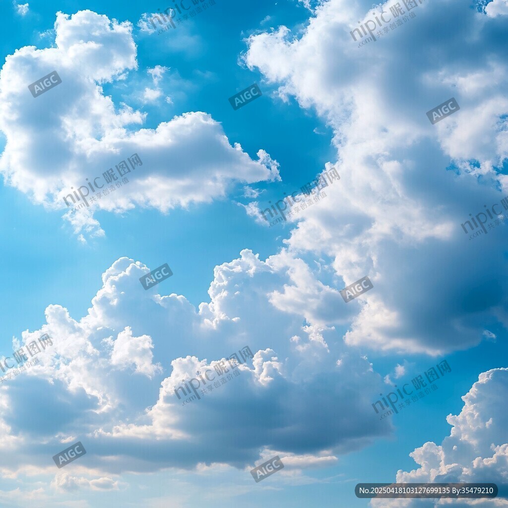蓝天白云美景