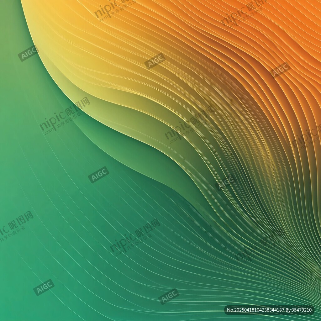 渐变波浪纹理抽象背景图
