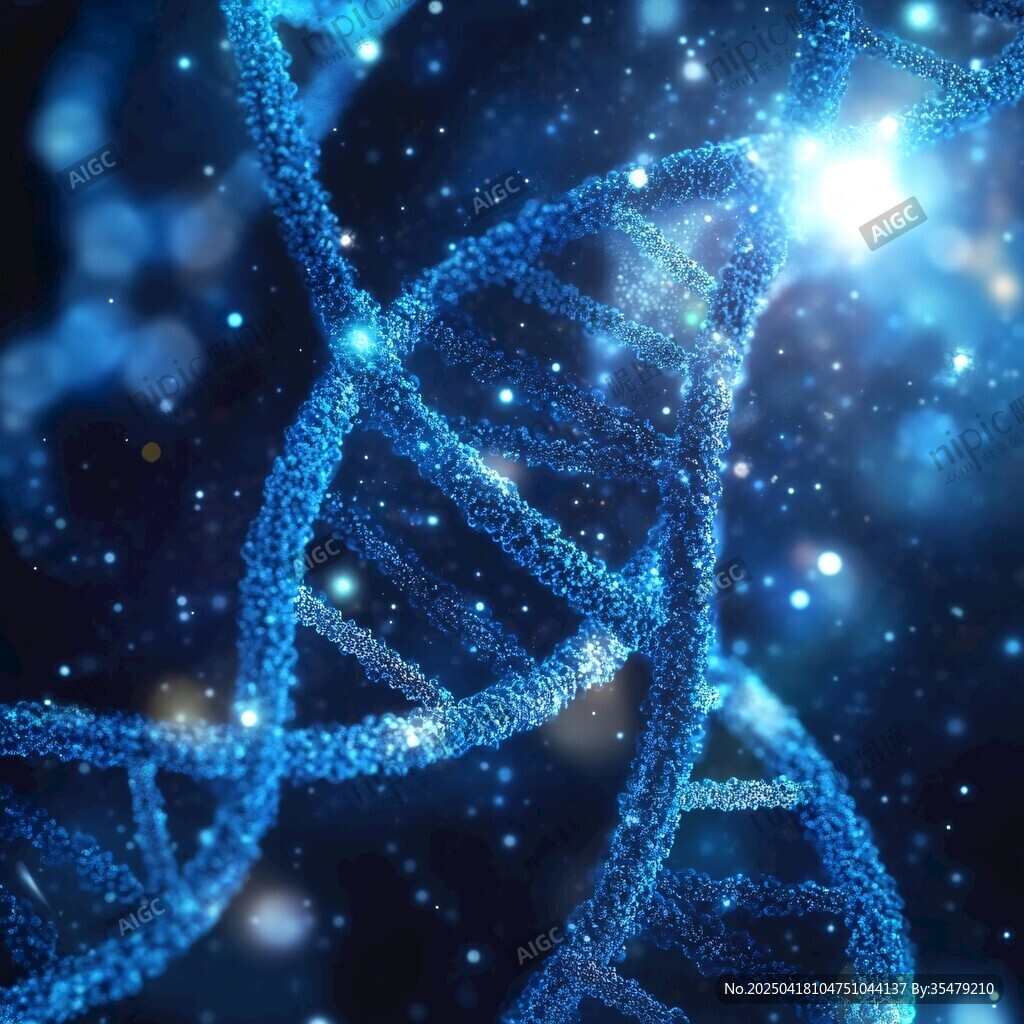 梦幻DNA双螺旋结构图景