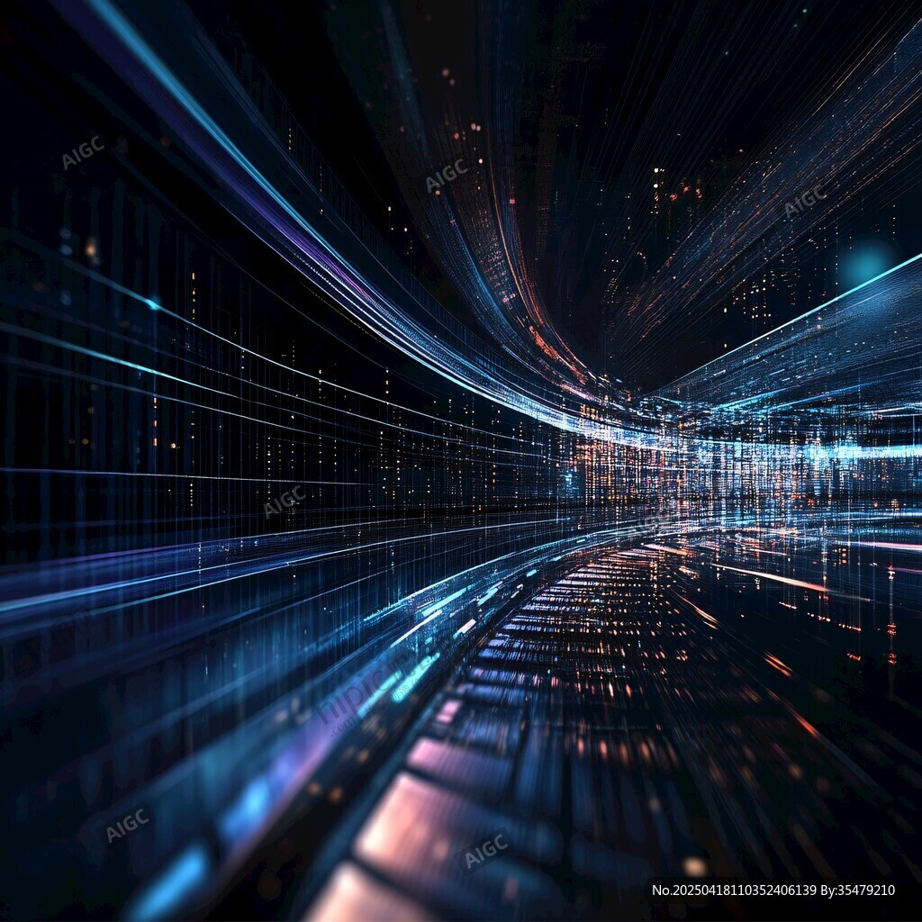 科技隧道 未来数字空间图景