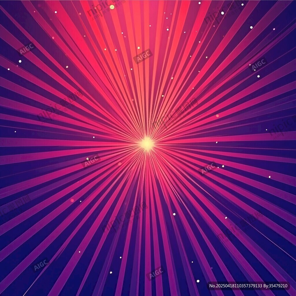 炫彩放射光线星空背景图