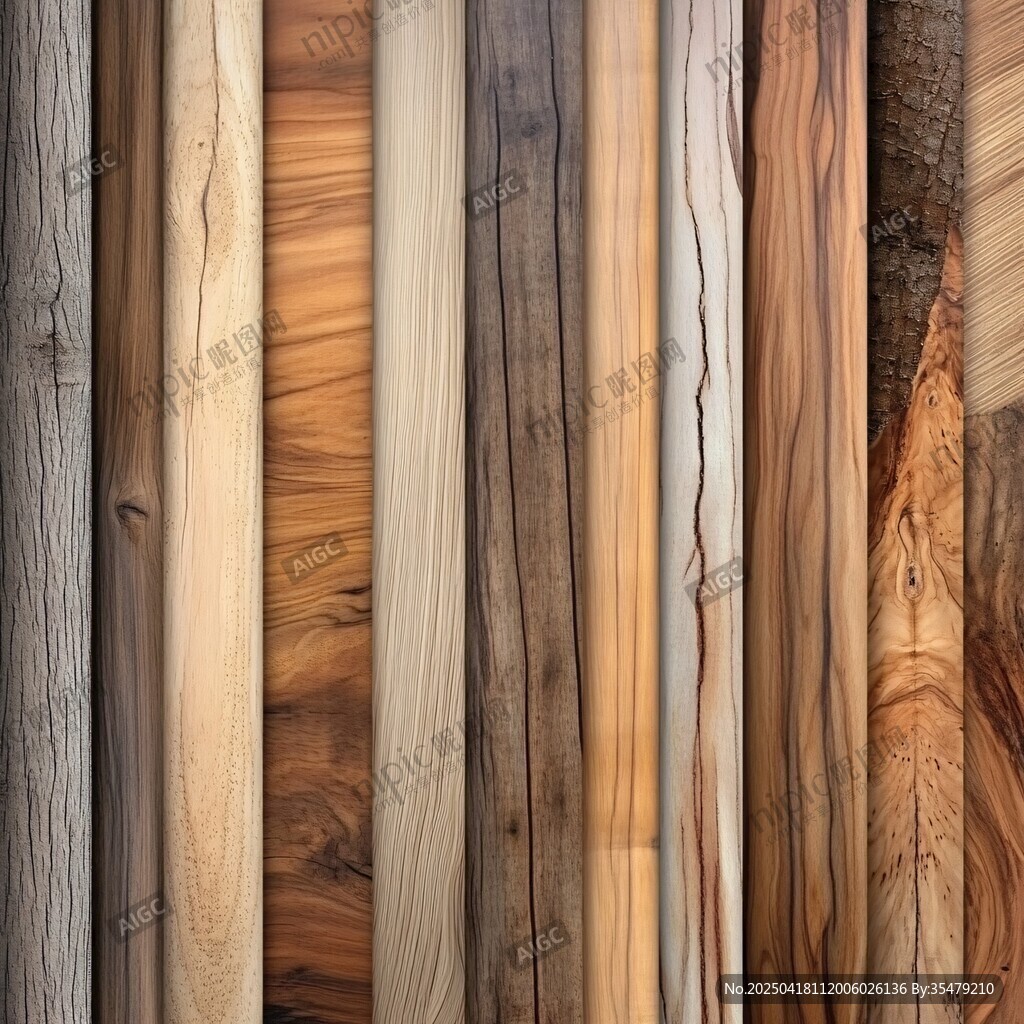 多样木材纹理展示