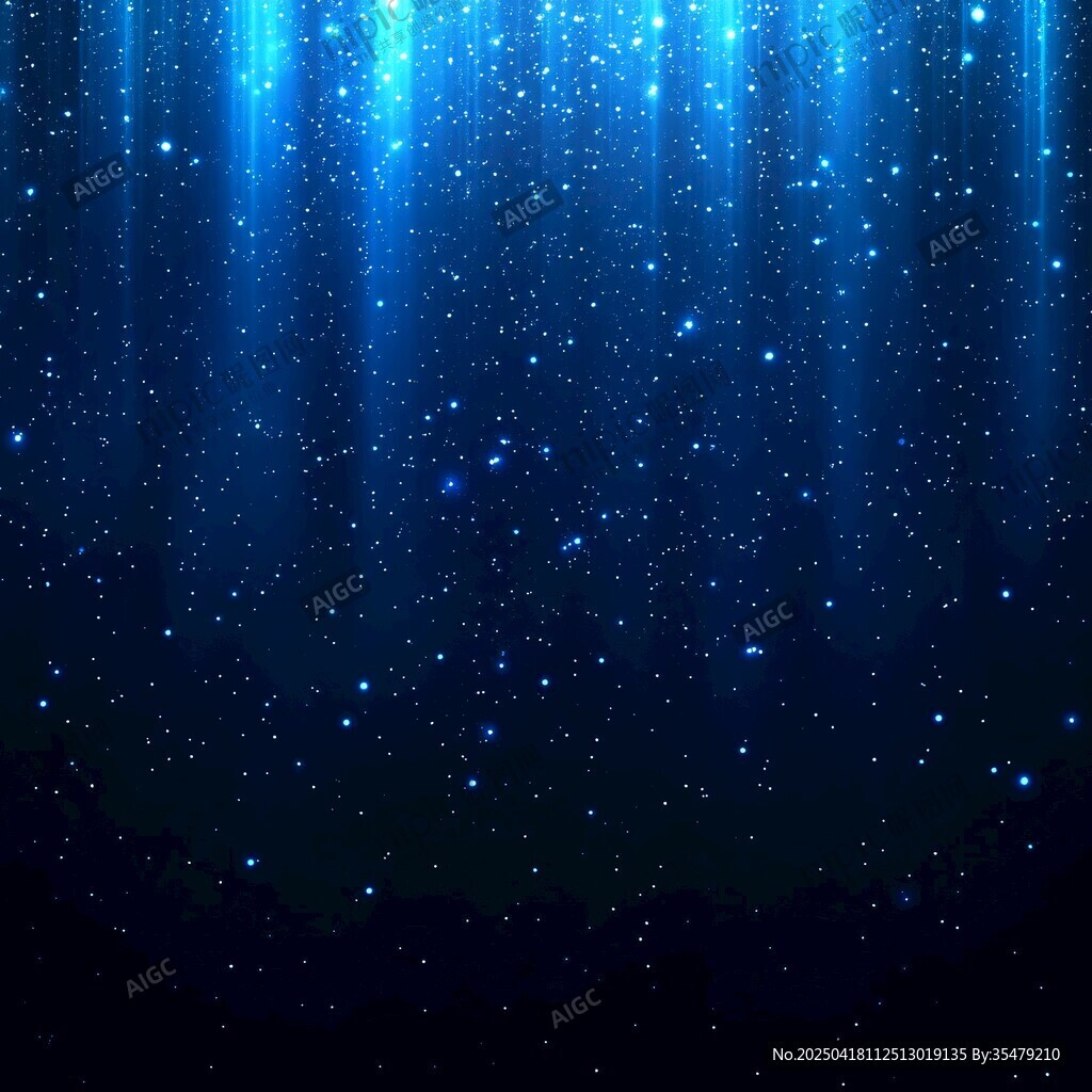 梦幻蓝色星空背景
