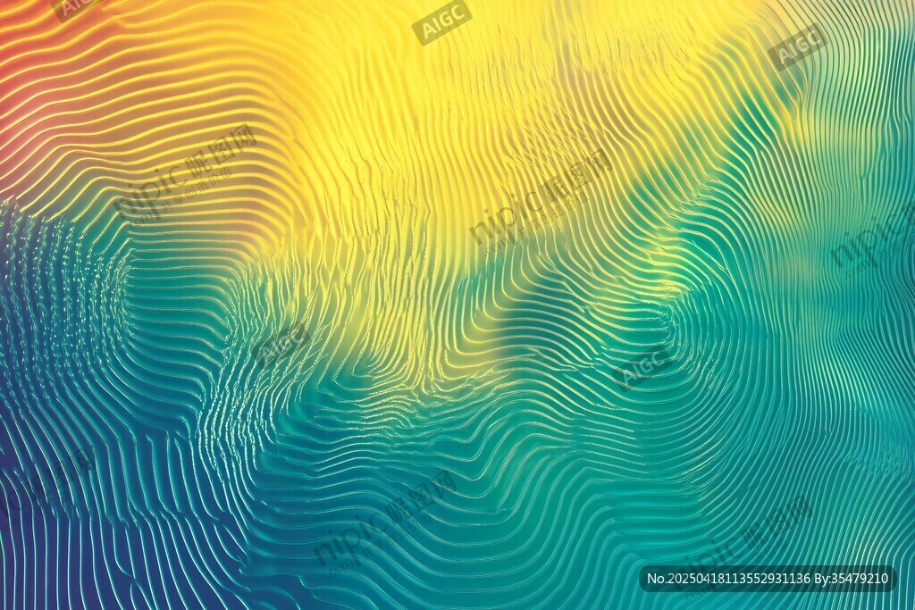 绚丽多彩波浪纹理背景图
