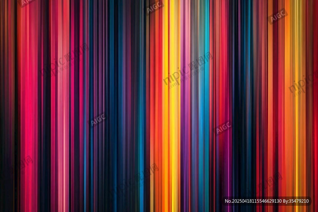 多彩竖条纹动感背景图