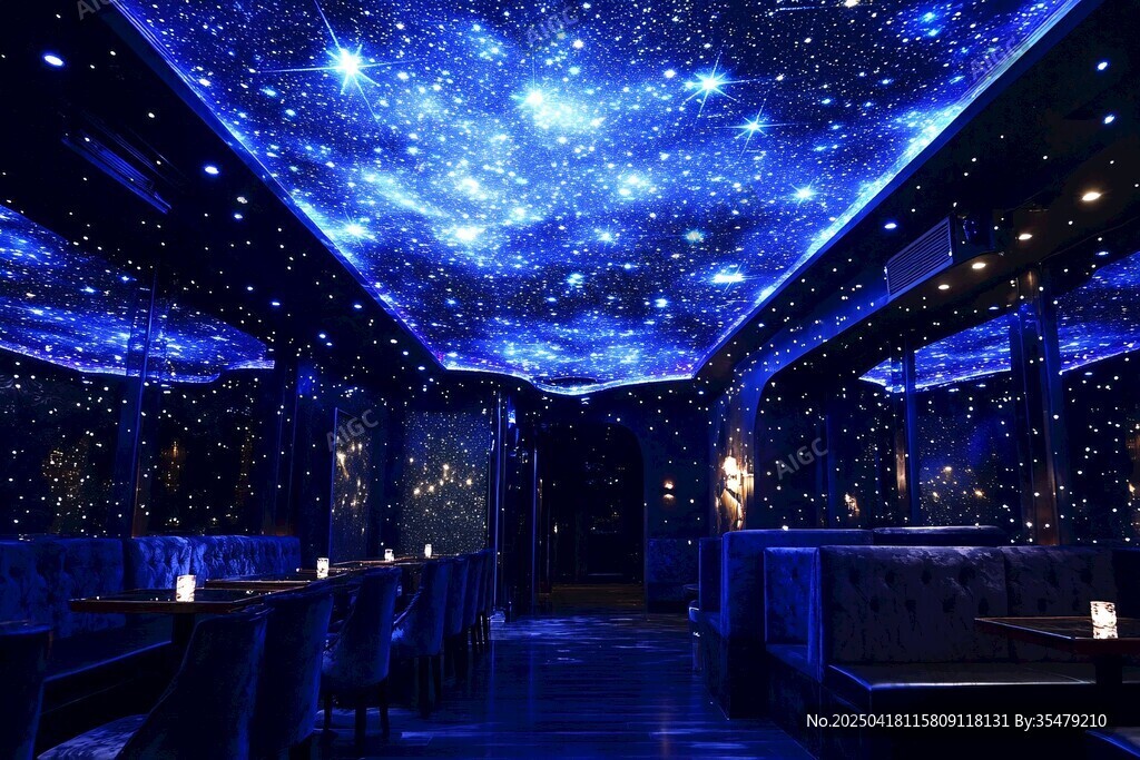 梦幻星空主题浪漫餐厅