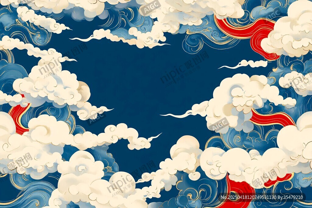 中式云海画卷