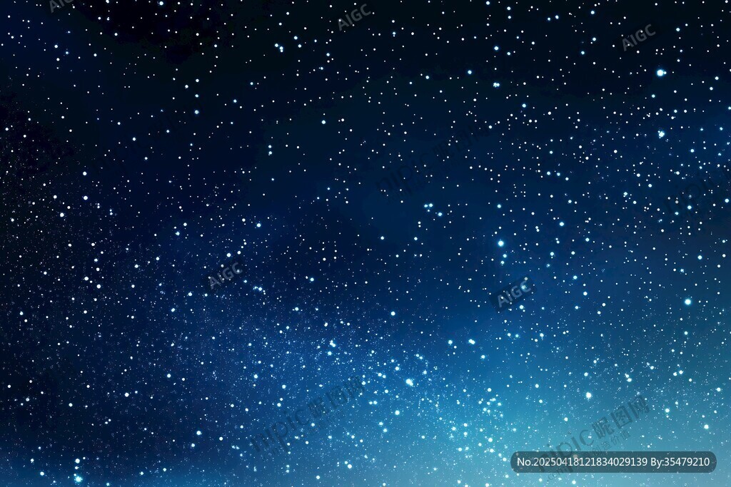梦幻星空夜景图