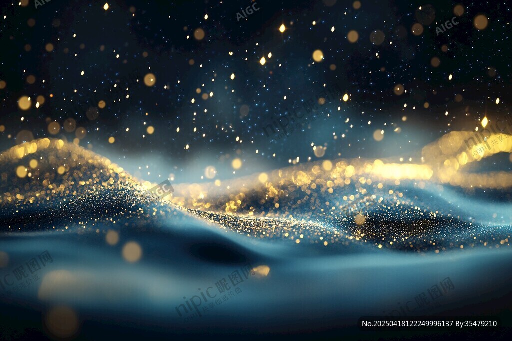 梦幻流光溢彩粒子背景图