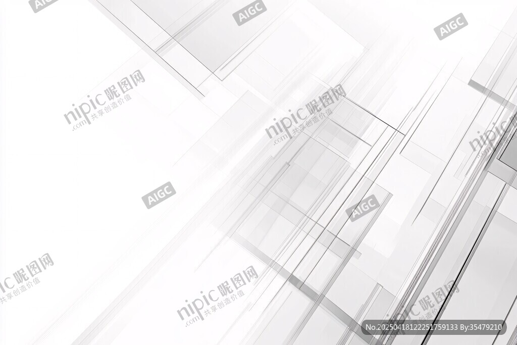 极简几何白色抽象背景图