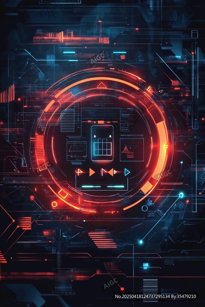 科技感十足的未来界面元素
