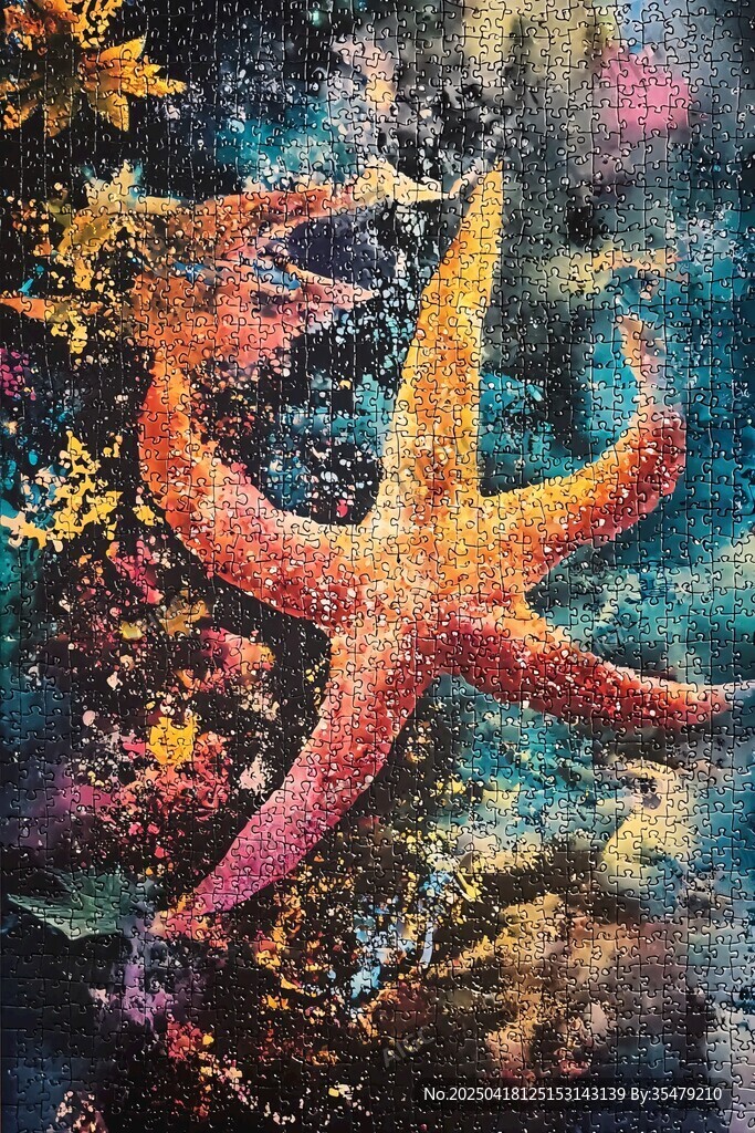 梦幻海星的斑斓海底世界