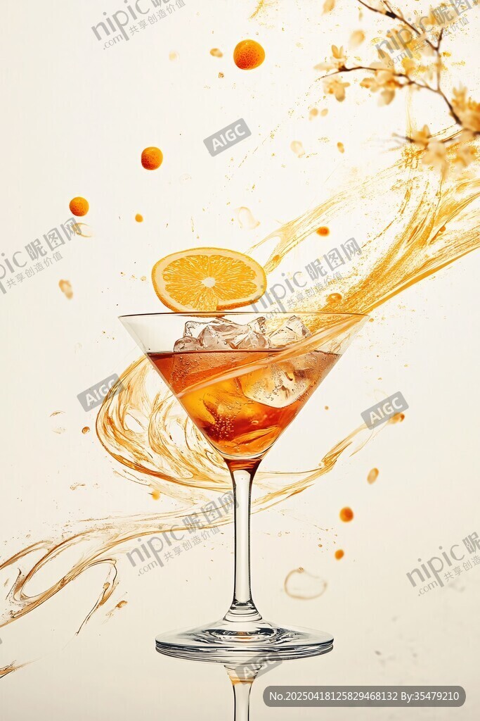 橙香鸡尾酒的梦幻瞬间