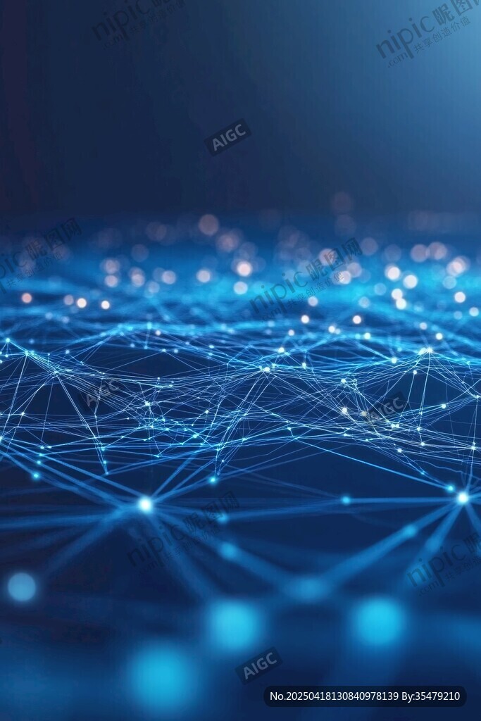 科技感网络连接背景图
