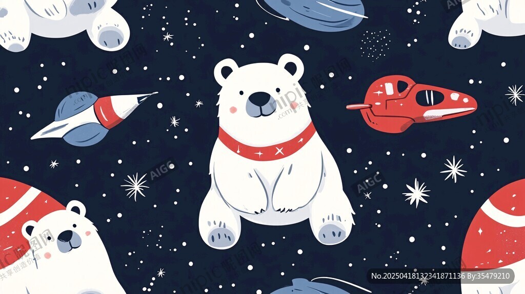 北极熊的梦幻太空之旅