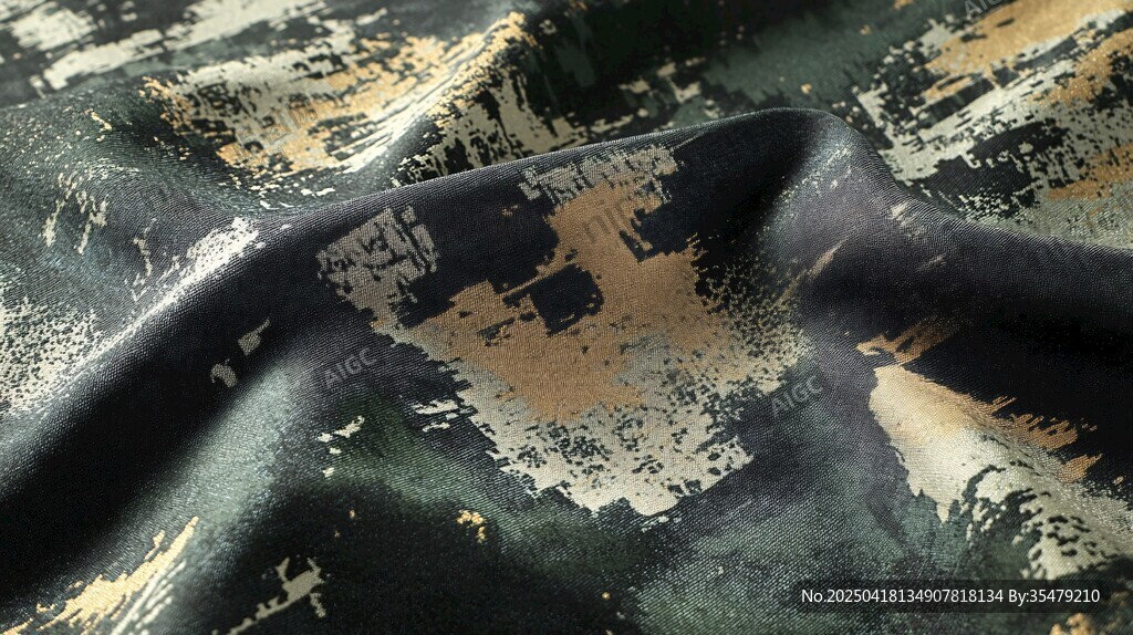 迷彩布料纹理特写