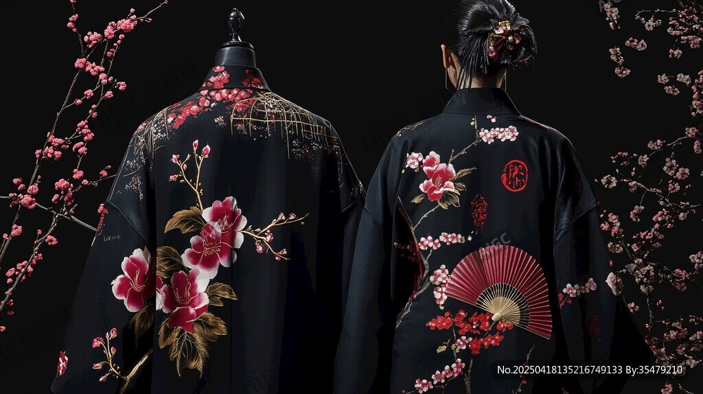 中式刺绣华服展现东方韵味