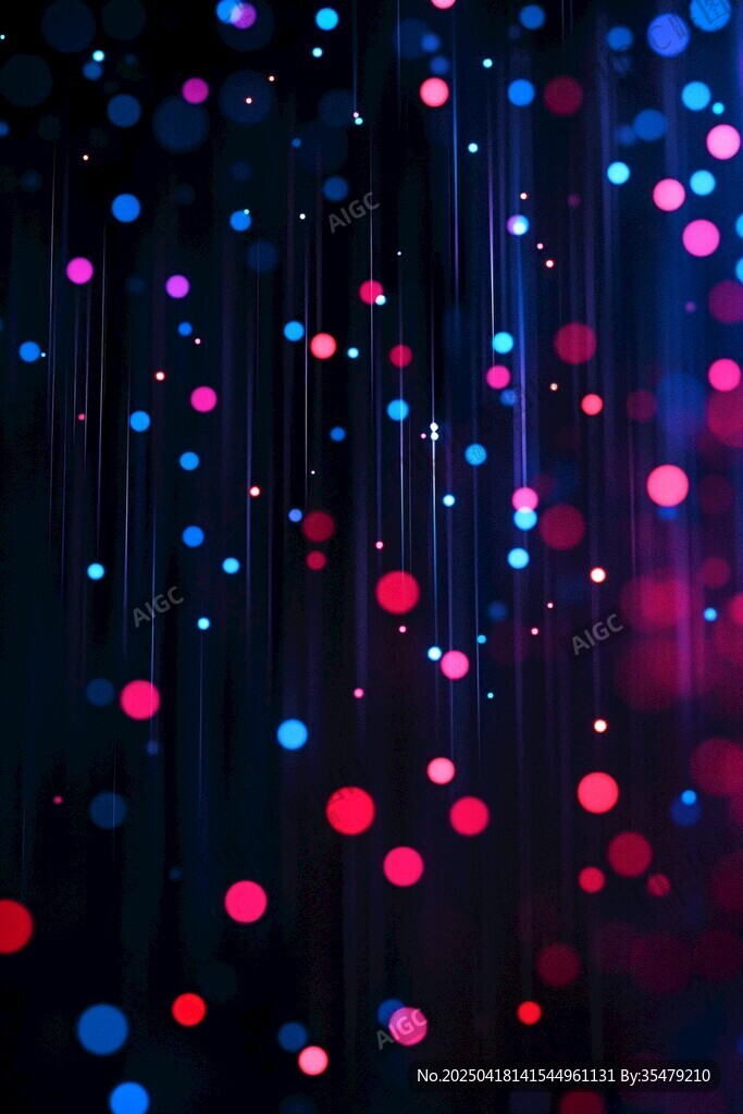 梦幻炫彩悬浮光点背景图
