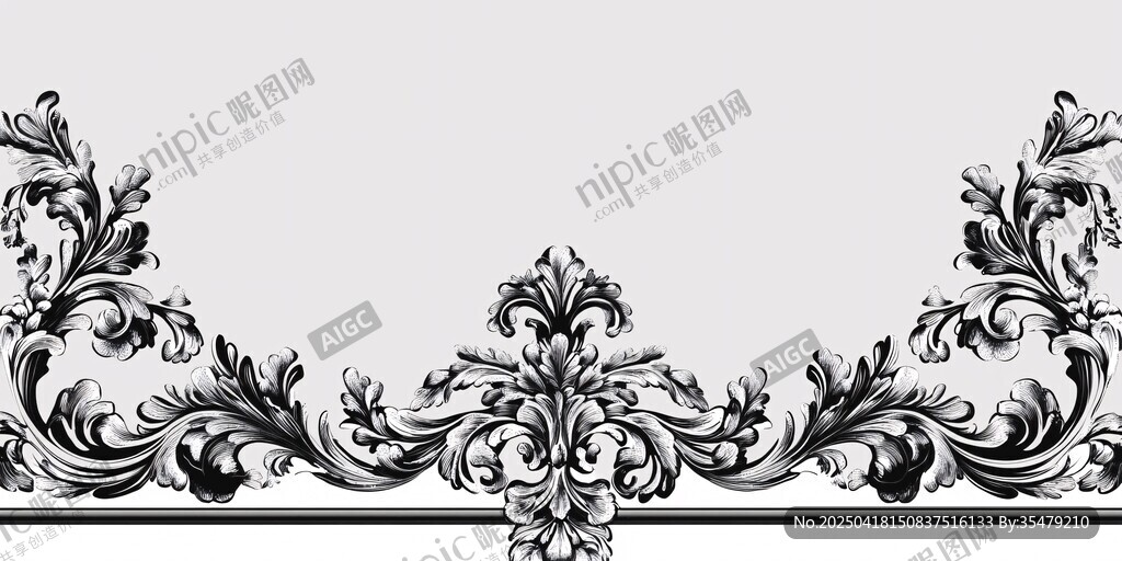 欧式古典花纹装饰图案
