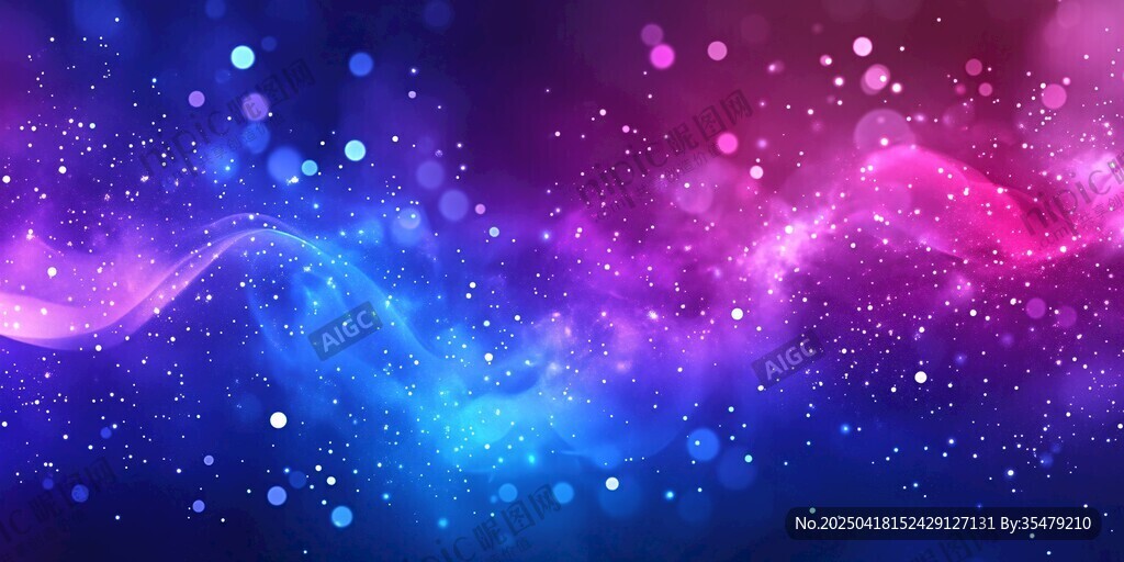 梦幻炫彩流体星空背景图