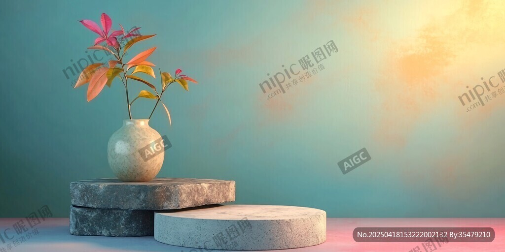 花瓶绿植 简约清新静物