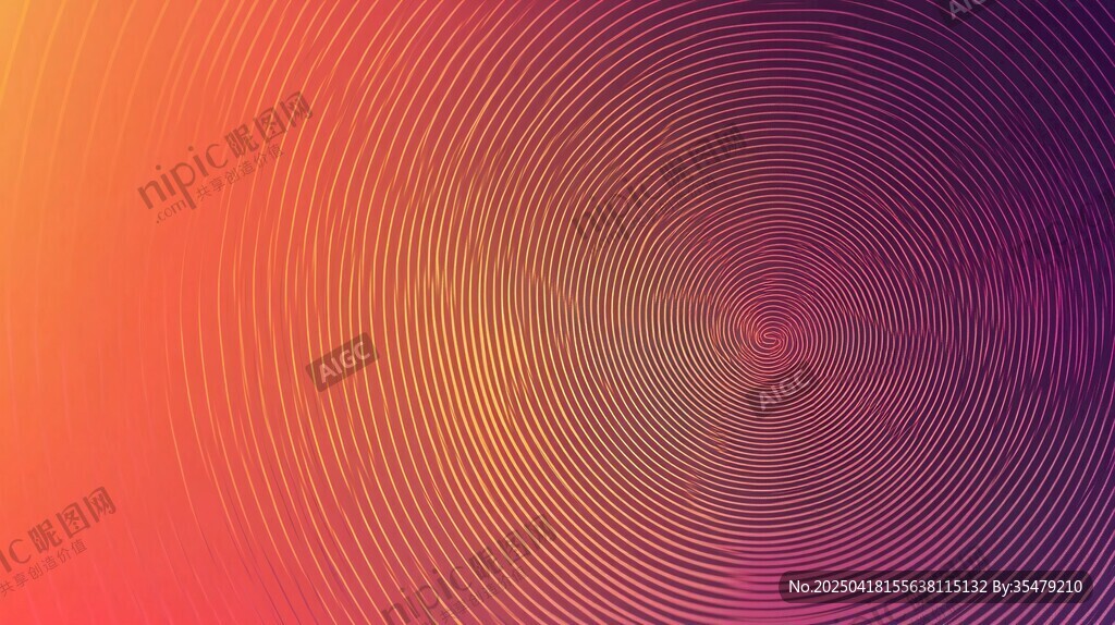 渐变圆形线条抽象背景图