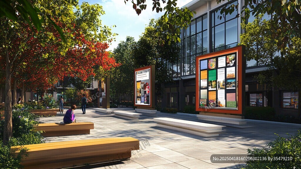 现代都市惬意户外休憩空间