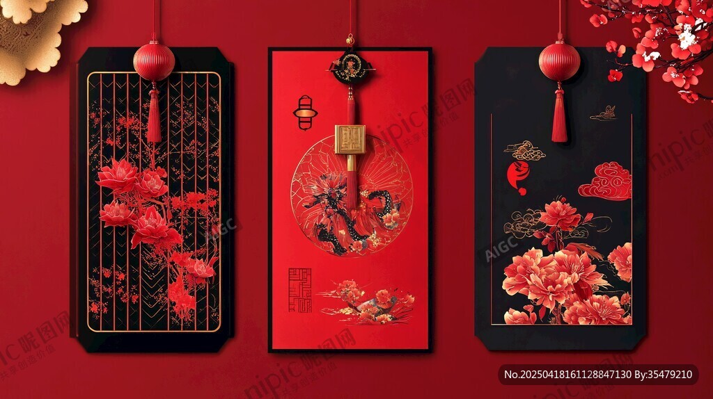 中式传统喜庆装饰图案集
