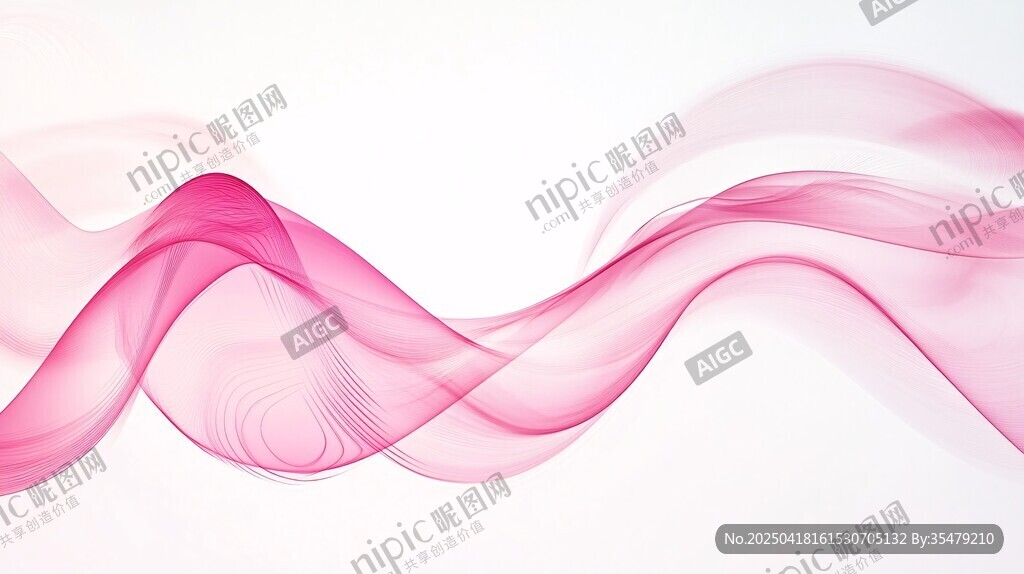 粉色飘逸动感线条背景图