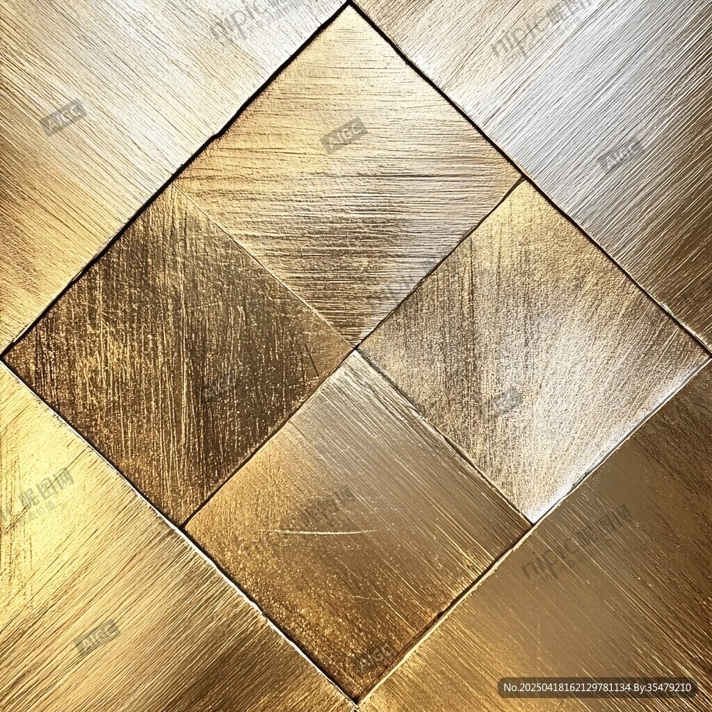 金色菱形金属质感纹理背景