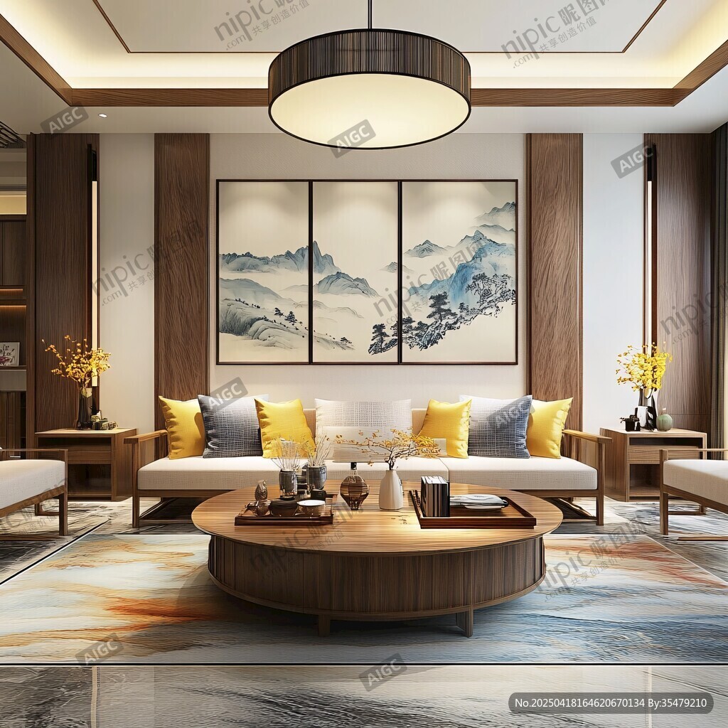 新中式风格客厅优雅景致