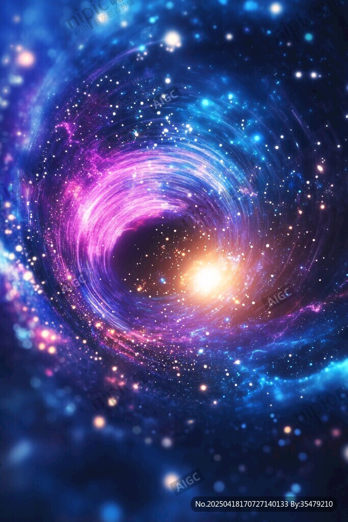 梦幻宇宙漩涡星空图景