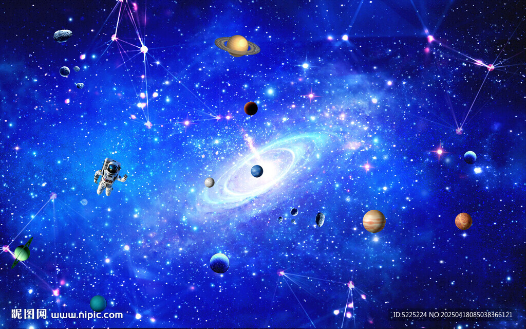 梦幻璀璨的宇宙星空景象
