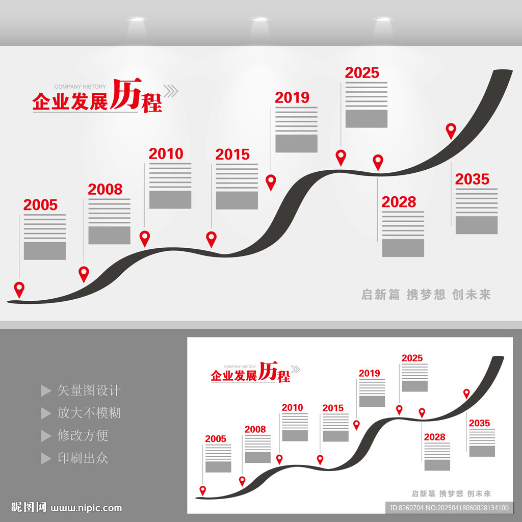 企业发展历程文化墙