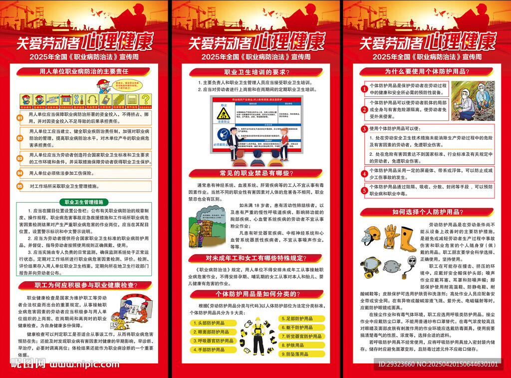 职业病防治法展架