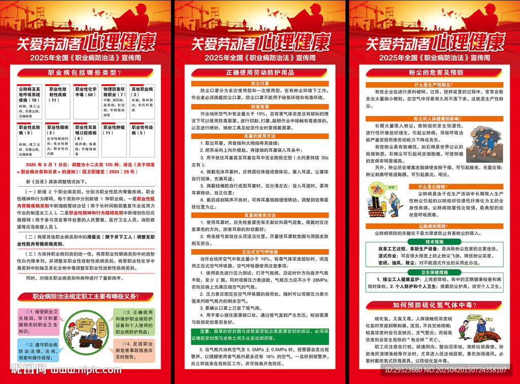 职业病防治法展架