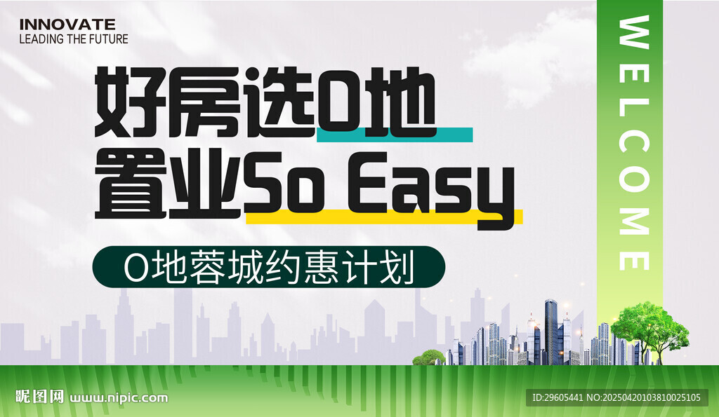 买房置业 房地产展板
