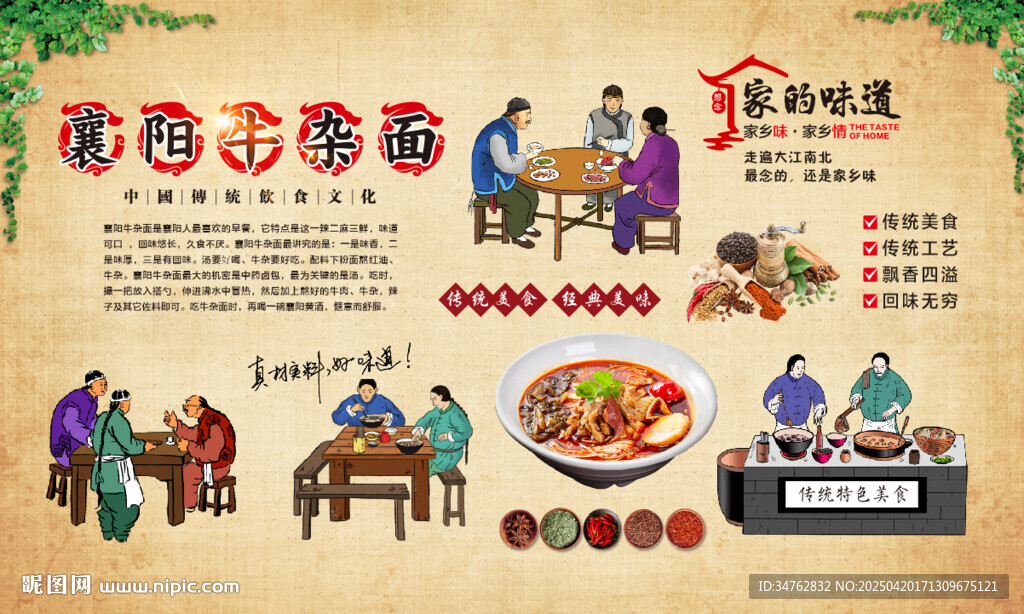 牛肉面背景墙