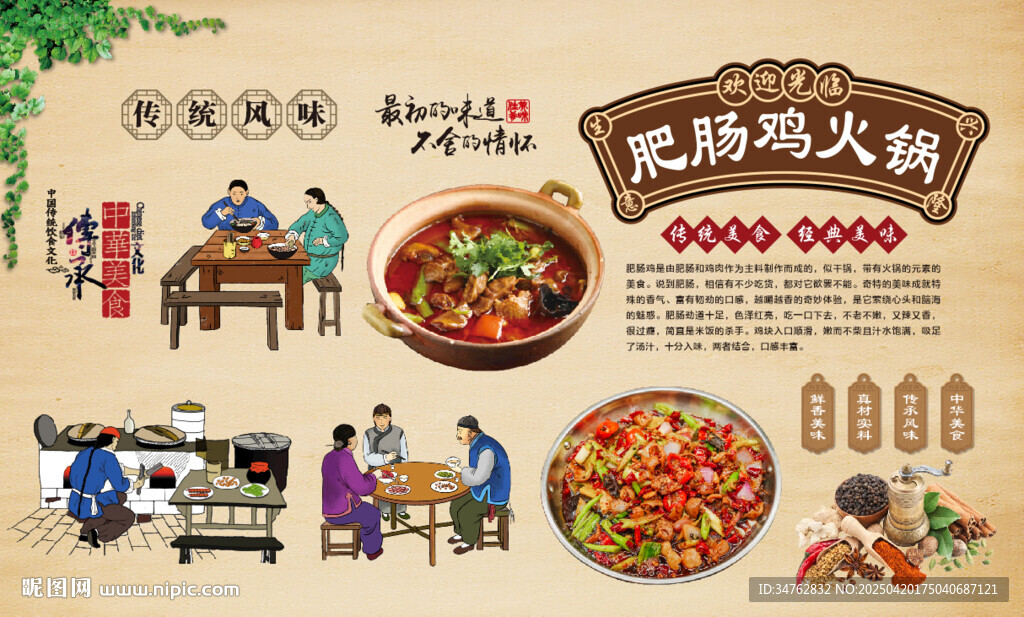 肥肠鸡火锅